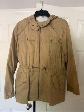MICHAEL Michael Kors Khaki Hooded Utility Jacket